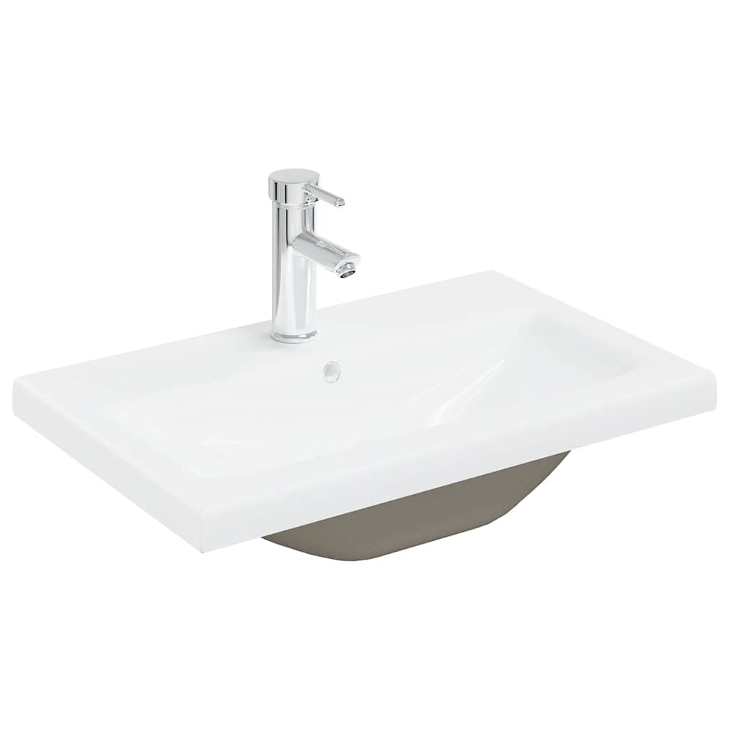 Set Mobili da Bagno 3 pz Rovere Sonoma in Legno Multistrato