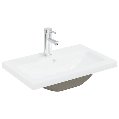 Set Mobili da Bagno 3 pz Rovere Sonoma in Legno Multistrato