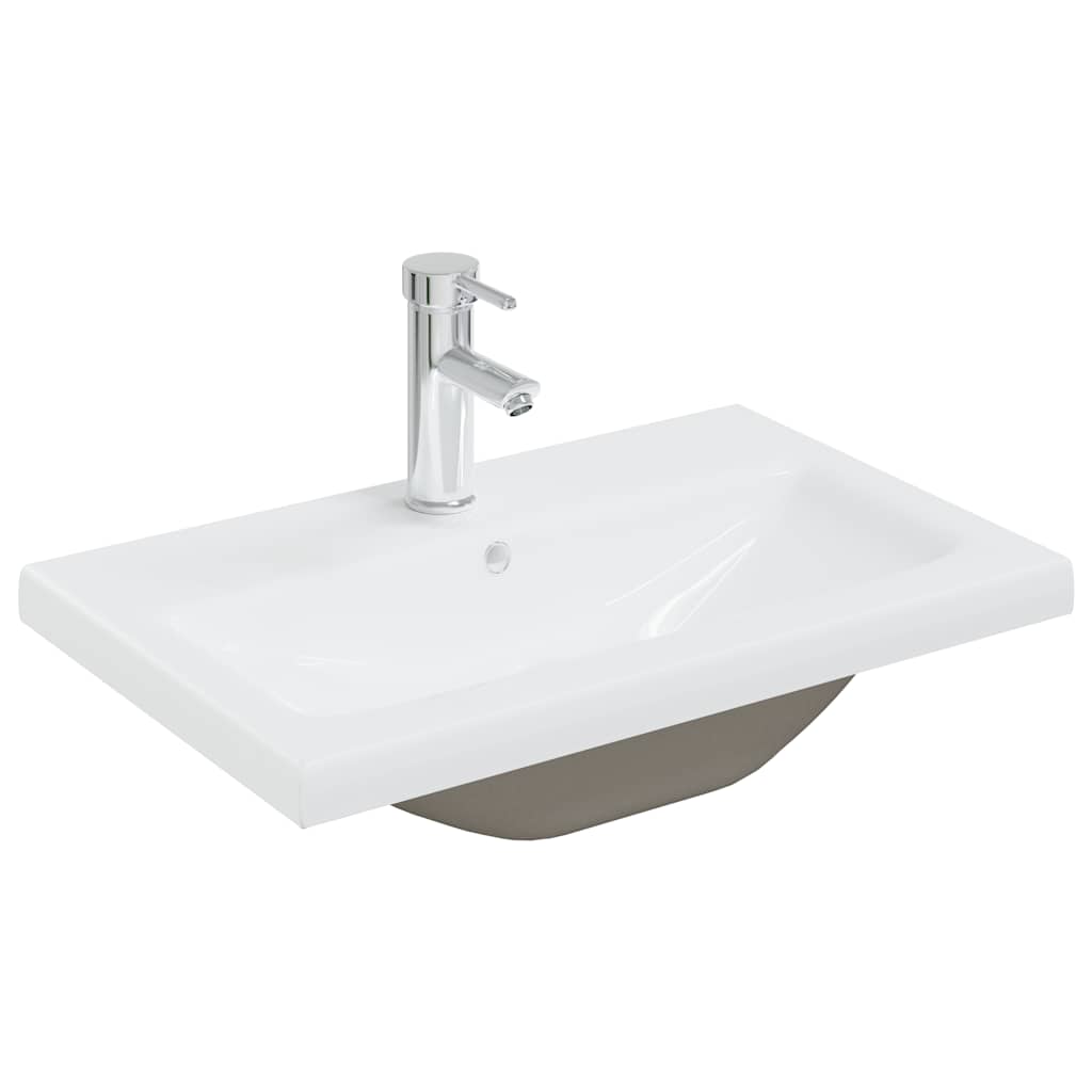 Set Mobili da Bagno 4 pz Rovere Sonoma in Legno Multistrato