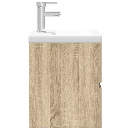Set Mobili da Bagno 2 pz Rovere Sonoma in Legno Multistrato | homemem39