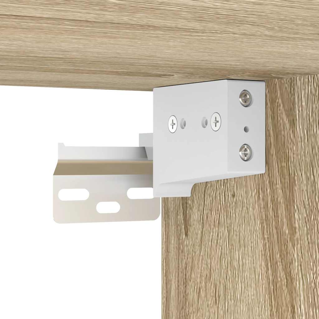 Set Mobili da Bagno 2 pz Rovere Sonoma in Legno Multistrato | homemem39