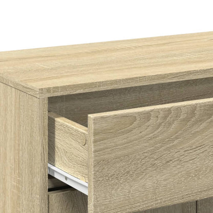Set Mobili da Bagno 4 pz Rovere Sonoma in Legno Multistrato