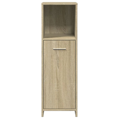 Set Mobili da Bagno 4 pz Rovere Sonoma in Legno Multistrato