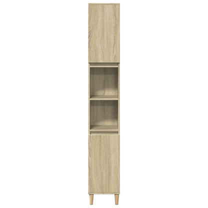 Set Mobili da Bagno 3 pz Rovere Sonoma in Legno Multistrato | homemem39