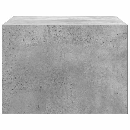 Comodino a Parete con Luci LED Grigio Cemento - homemem39