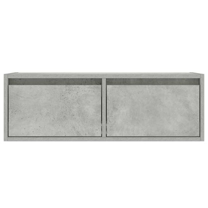 Mobile Porta TV con Luci LED Grigio Cemento 75x35,5x25 cm - homemem39