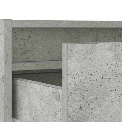 Mobile Porta TV con Luci LED Grigio Cemento 75x35,5x25 cm - homemem39