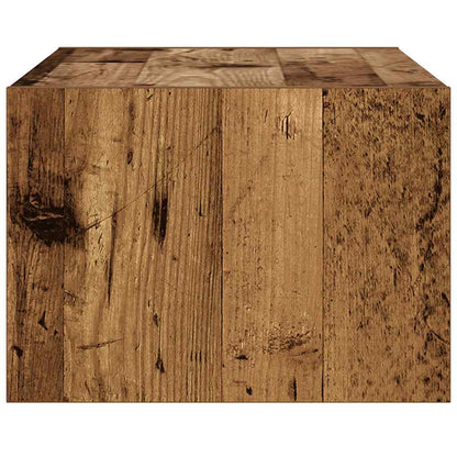 Mobile Porta TV con Luci LED Legno Antico 75x35,5x25 cm - homemem39