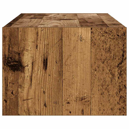 Mobile Porta TV con Luci LED Legno Vecchio 100X35,5x25 cm | homemem39