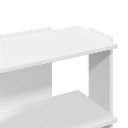 Libreria a 3 Ripiani Bianca 60x30x60 cm in Legno Multistrato | homemem39