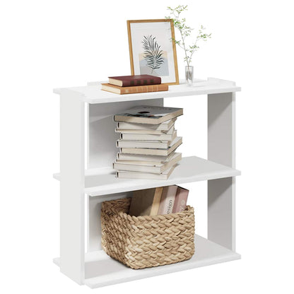 Libreria a 3 Ripiani Bianca 60x30x60 cm in Legno Multistrato | homemem39