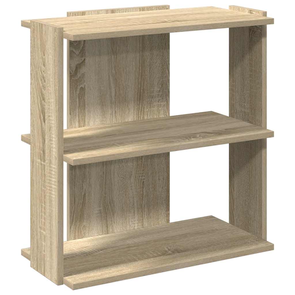 Libreria 3 Ripiani Rovere Sonoma 60x30x60 cm Legno Multistrato | homemem39