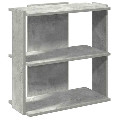 Libreria 3 Ripiani Grigio Cemento 60x30x60 cm Multistrato