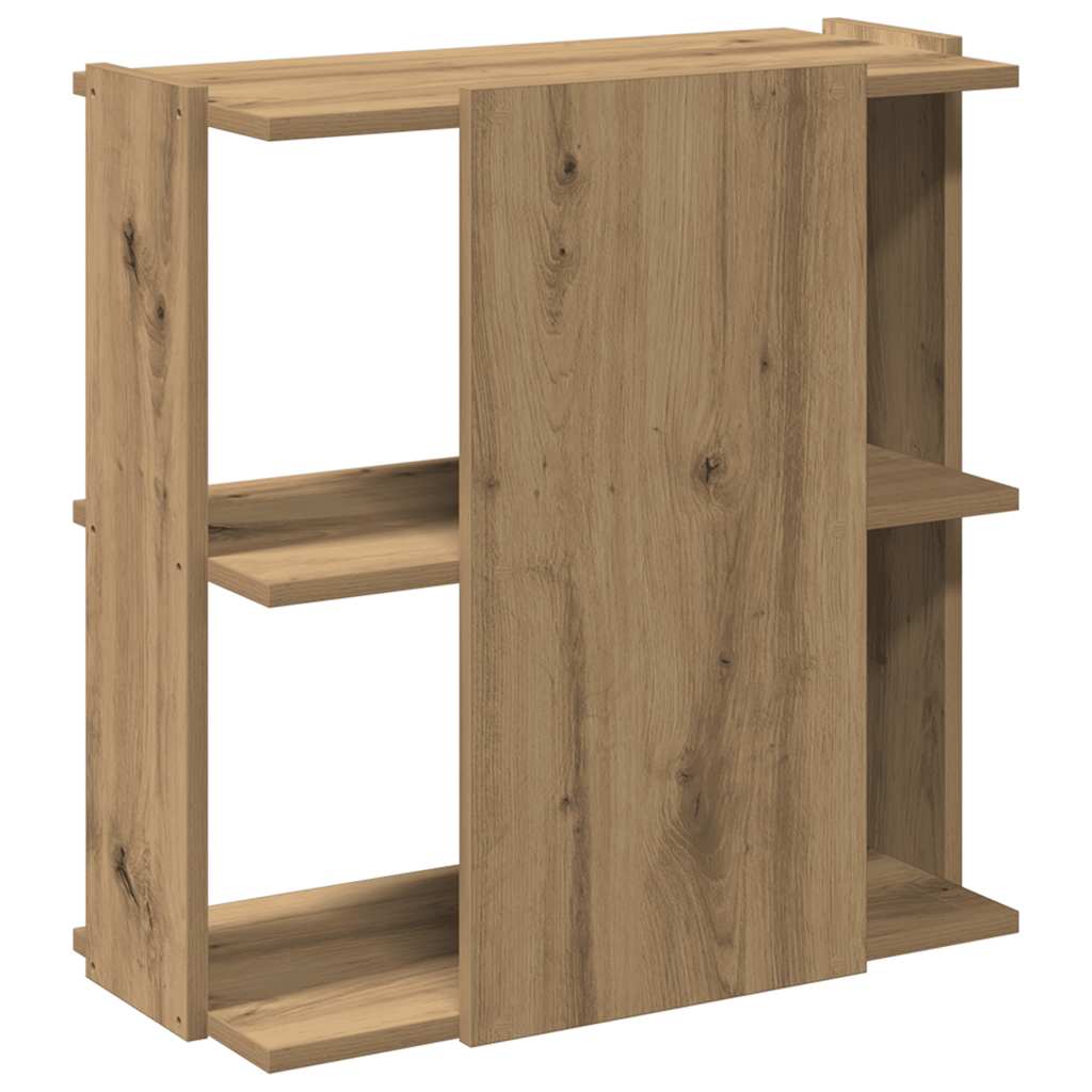 Libreria a 3 Ripiani Rovere Artigianale 60x30x60 cm | homemem39