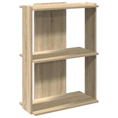 Libreria 3 Ripiani Rovere Sonoma 60x30x80 cm Legno Multistrato | homemem39