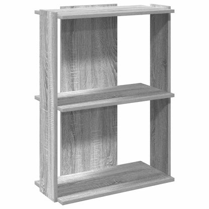 Libreria a 3 Ripiani Grigio Sonoma 60x30x80cm Legno Multistrato | homemem39