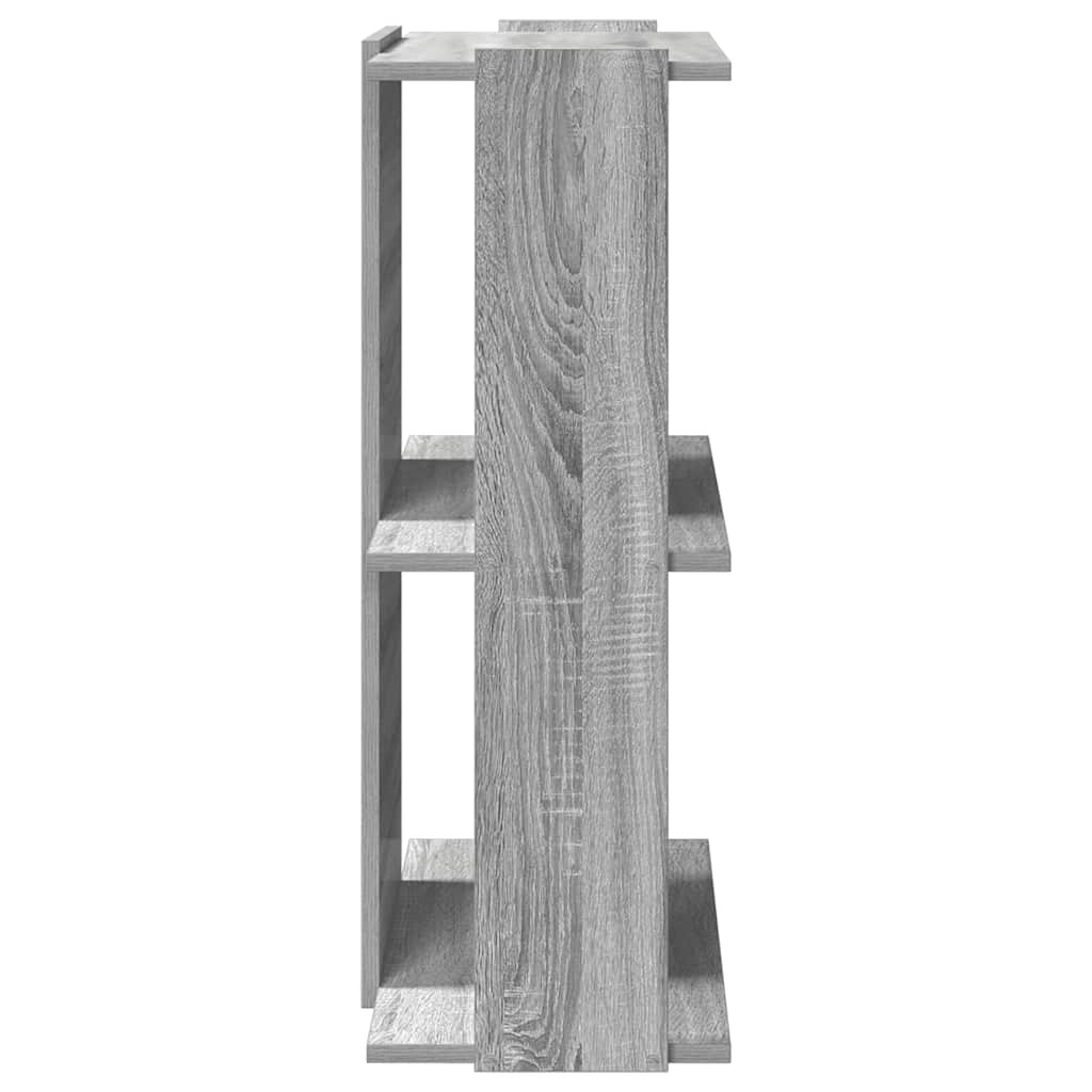 Libreria a 3 Ripiani Grigio Sonoma 60x30x80cm Legno Multistrato | homemem39