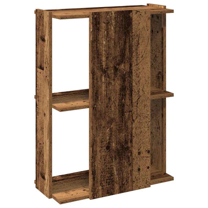 Libreria a 3 Ripiani Legno Antico 60x30x80 cm Legno Multistrato | homemem39