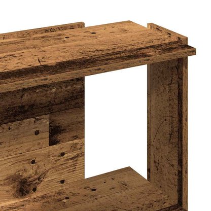 Libreria a 3 Ripiani Legno Antico 60x30x80 cm Legno Multistrato | homemem39