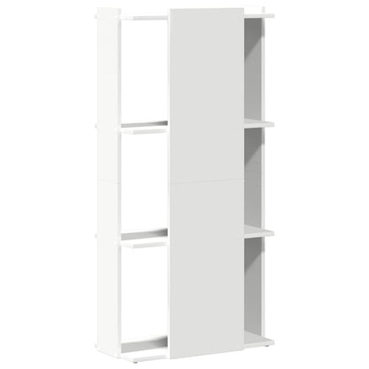 Libreria a 3 Ripiani Bianca 60x30x120 cm in Legno Multistrato
