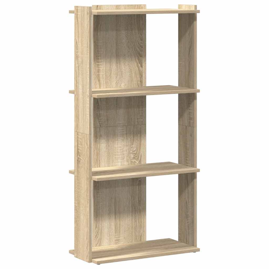 Libreria 3 Ripiani Rovere Sonoma 60x30x120 cm Legno Multistrato | homemem39