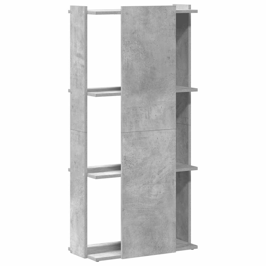 Libreria 3 Ripiani Grigio Cemento 60x30x120 cm Multistrato | homemem39