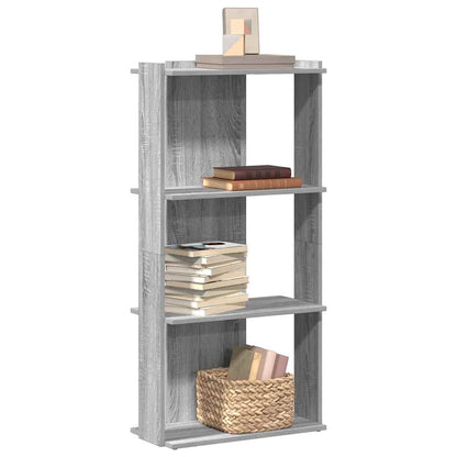 Libreria 3 Ripiani Grigio Sonoma 60x30x120cm Legno Multistrato | homemem39
