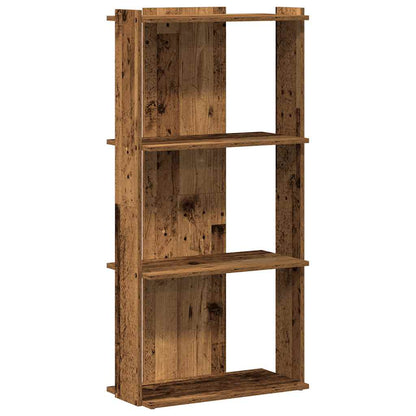 Libreria a 3 Ripiani Legno Vecchio 60x30x120 cm in Truciolato | homemem39