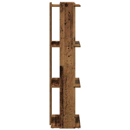 Libreria a 3 Ripiani Legno Vecchio 60x30x120 cm in Truciolato | homemem39