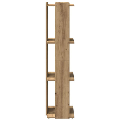 Libreria a 3 Ripiani Rovere Artigianale 60x30x120 cm Truciolato | homemem39