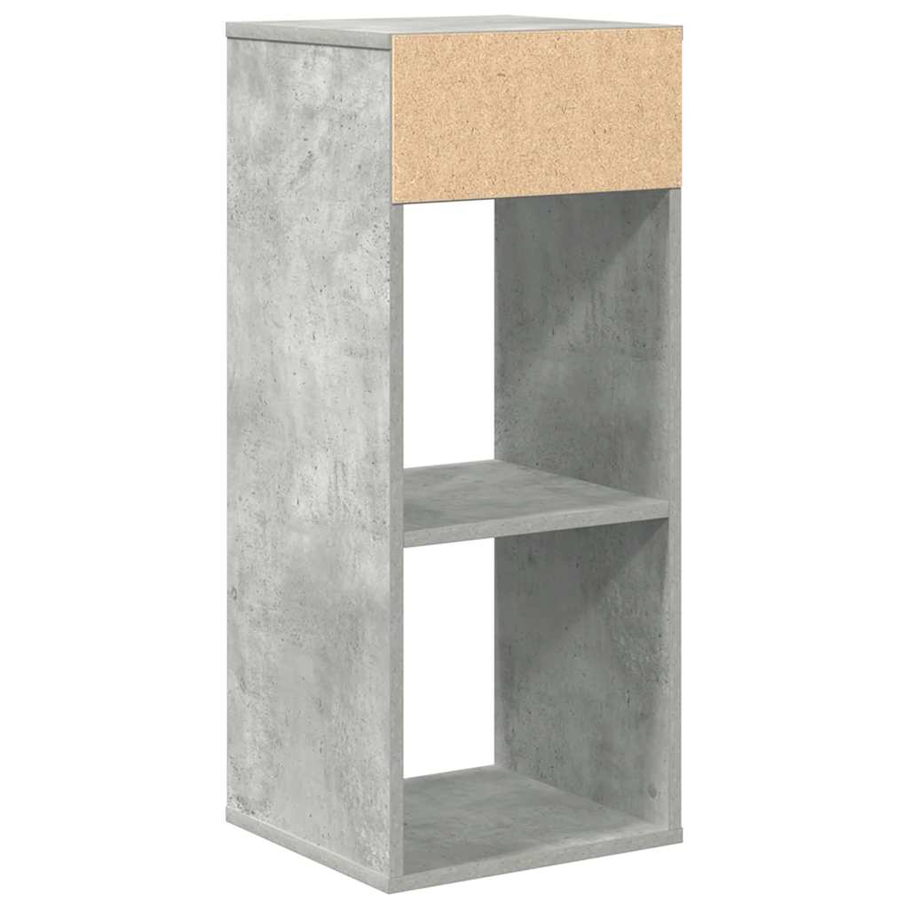 Libreria Grigio Cemento 34x31x80 cm in Legno Multistrato | homemem39