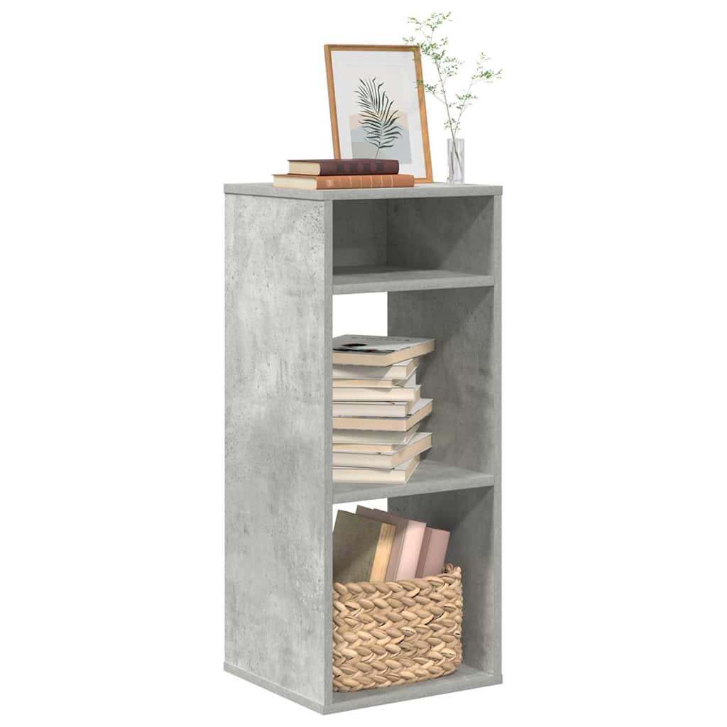 Libreria Grigio Cemento 34x31x80 cm in Legno Multistrato | homemem39