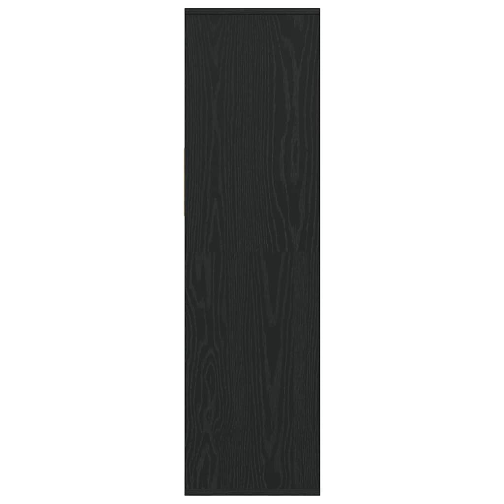 Libreria Nera 34x31x112 cm in Legno Multistrato | homemem39