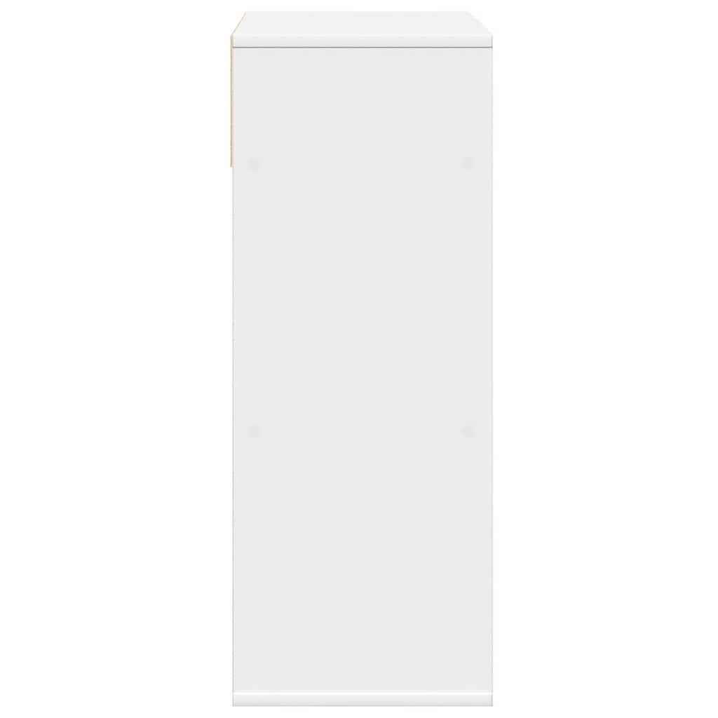 Libreria Bianca 66x31x80 cm in Legno Multistrato | homemem39