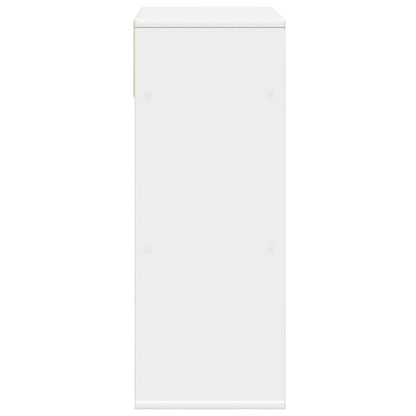 Libreria Bianca 66x31x80 cm in Legno Multistrato | homemem39