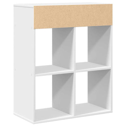 Libreria Bianca 66x31x80 cm in Legno Multistrato | homemem39