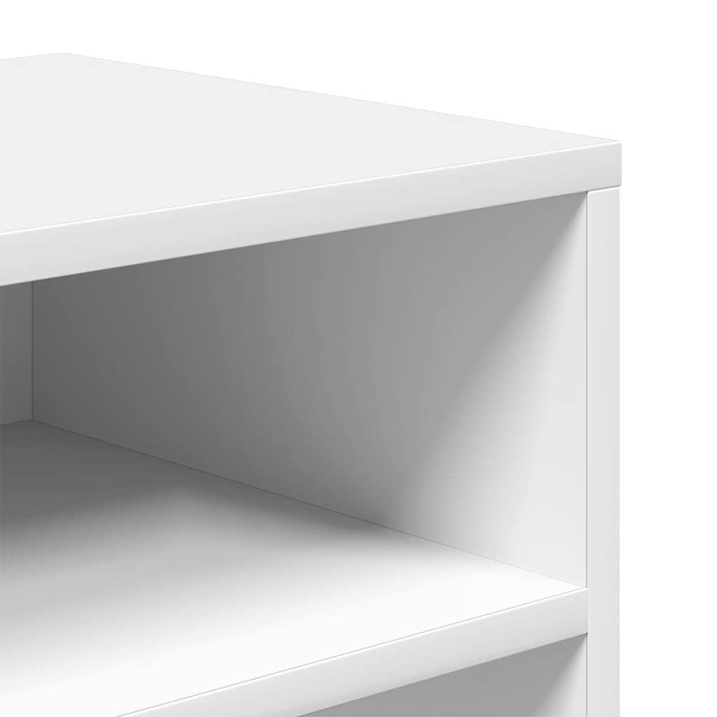 Libreria Bianca 66x31x80 cm in Legno Multistrato | homemem39