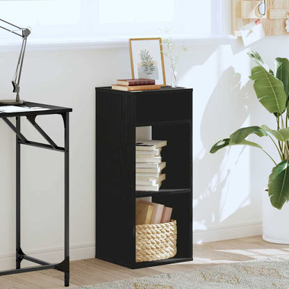Libreria Nera 34x31x80 cm in Legno Multistrato | homemem39