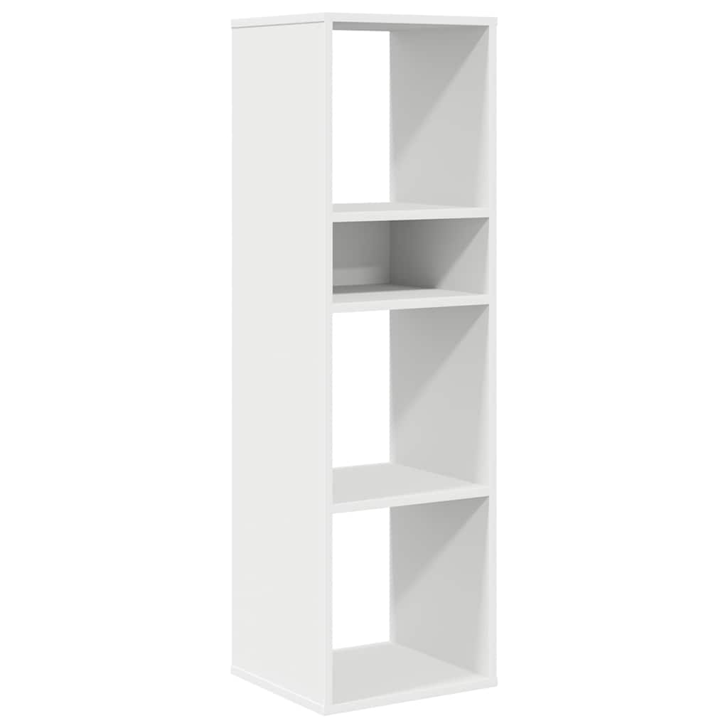 Libreria Bianca 34x31x112 cm in Legno Multistrato | homemem39