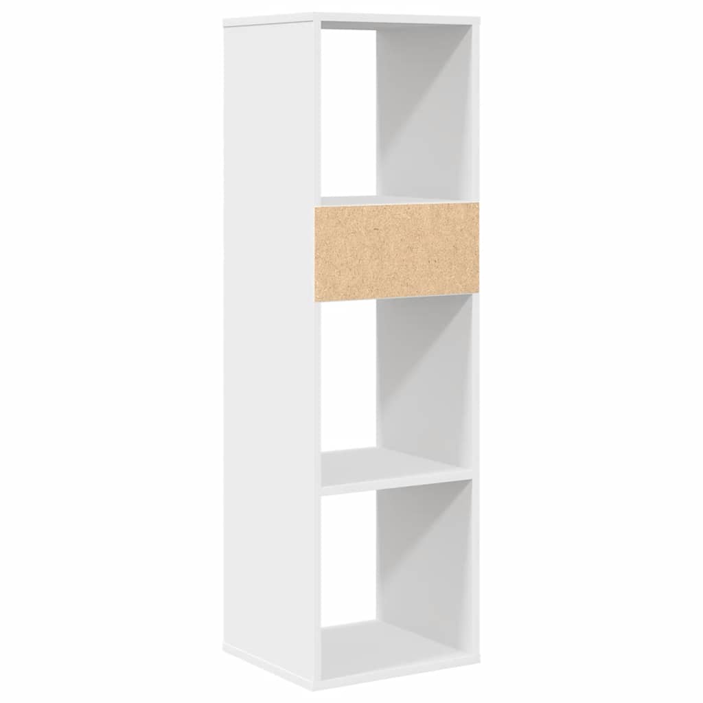 Libreria Bianca 34x31x112 cm in Legno Multistrato | homemem39