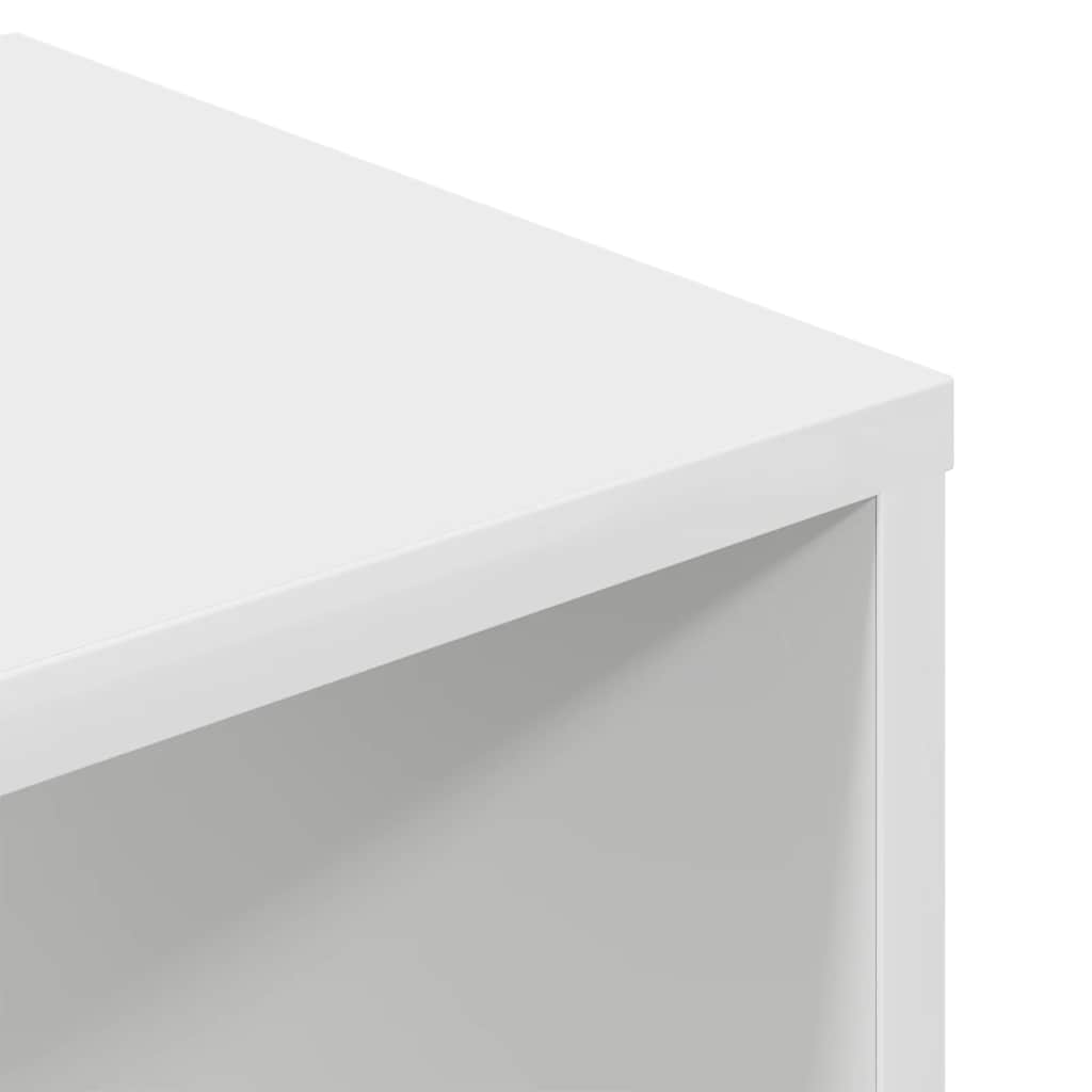 Libreria Bianca 34x31x112 cm in Legno Multistrato | homemem39