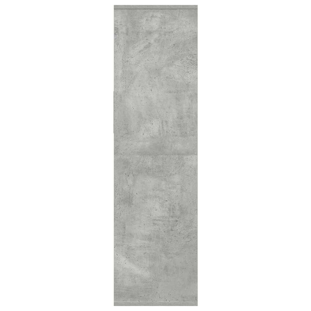 Libreria Grigio Cemento 34x31x112 cm in Legno Multistrato | homemem39