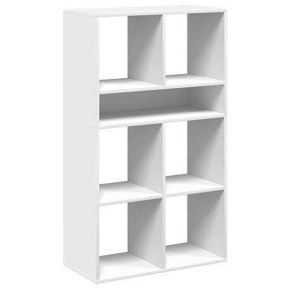 Libreria Bianca 66x31x112 cm in Legno Multistrato | homemem39