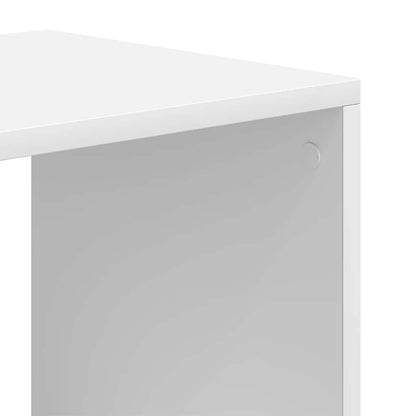 Libreria Bianca 66x31x112 cm in Legno Multistrato | homemem39