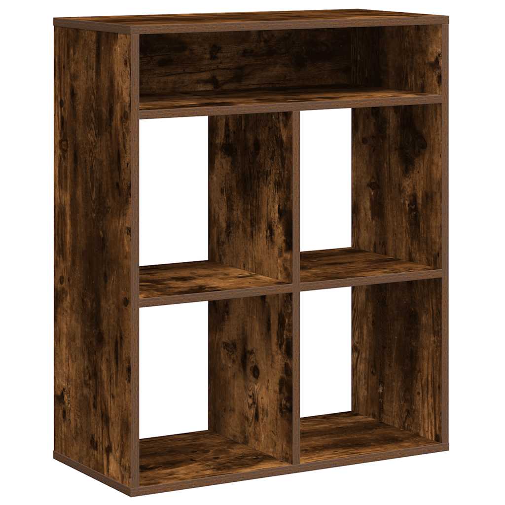 Libreria Rovere Fumo 66x31x80 cm in Legno Multistrato | homemem39