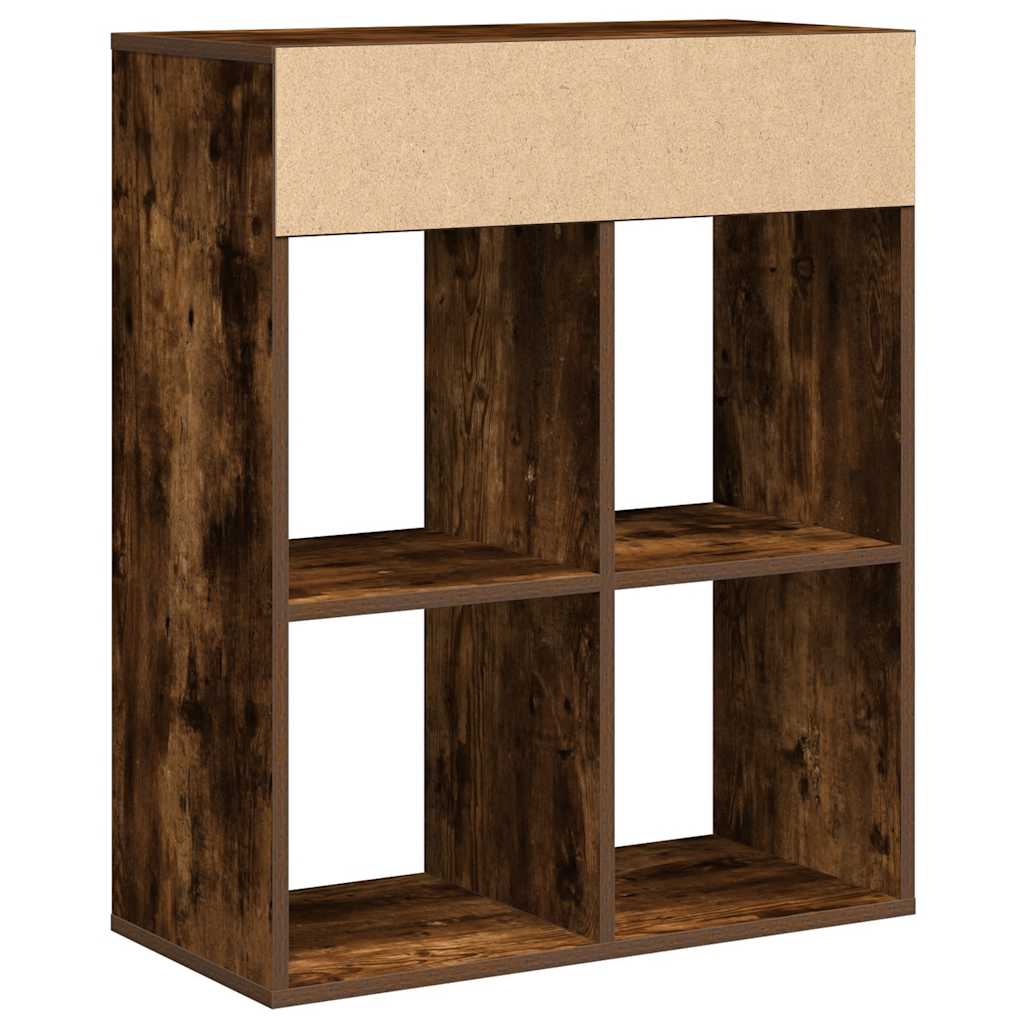 Libreria Rovere Fumo 66x31x80 cm in Legno Multistrato | homemem39