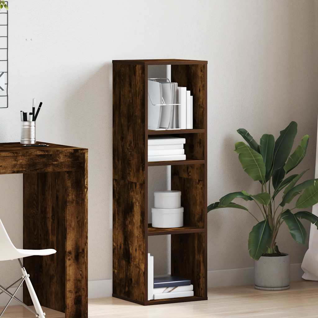 Libreria Rovere Fumo 34x31x112 cm in Legno Multistrato | homemem39