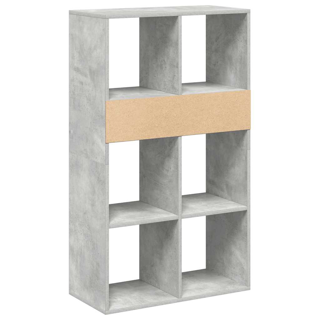Libreria Grigio Cemento 66x31x112 cm in Legno Multistrato | homemem39
