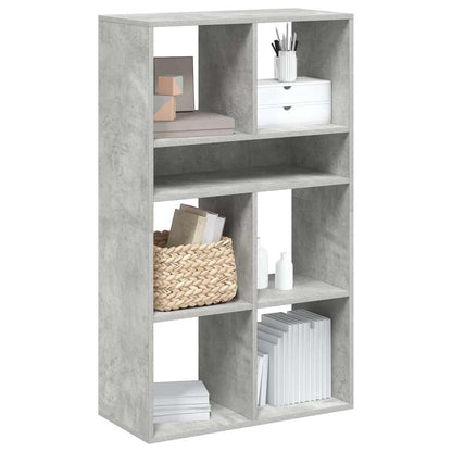 Libreria Grigio Cemento 66x31x112 cm in Legno Multistrato | homemem39