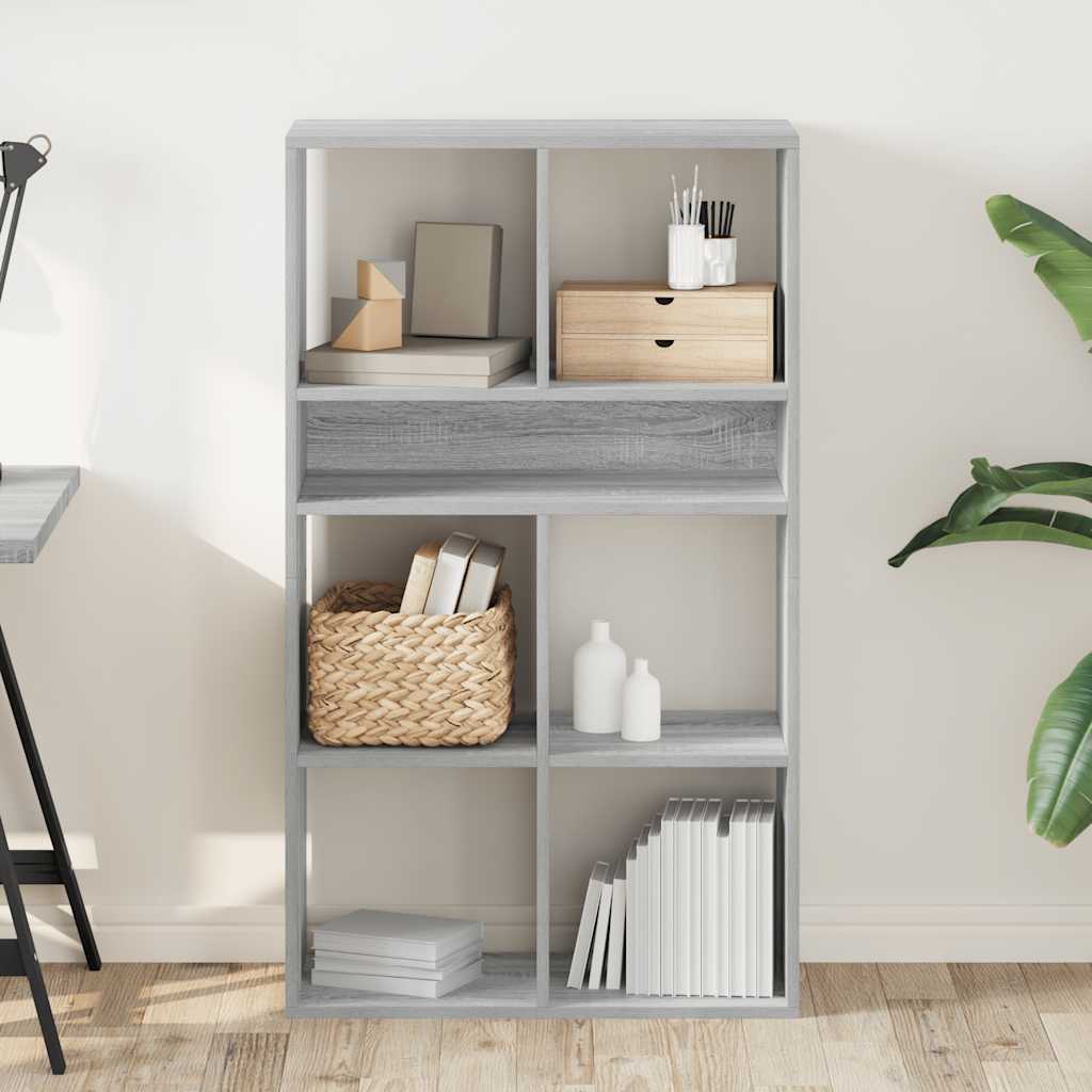 Libreria Grigio Sonoma 66x31x112 cm in Legno Multistrato | homemem39